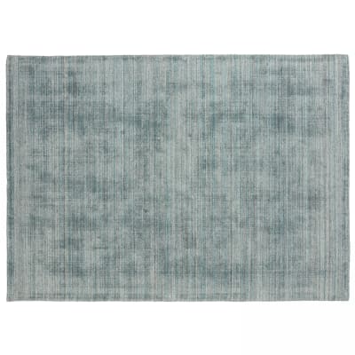 Tapis chenille rectangulaire imprimé nuancé bleu clair 120 x 170 cm