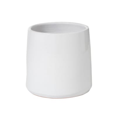 Cache-pot en céramique blanc 23x23x21.5 cm