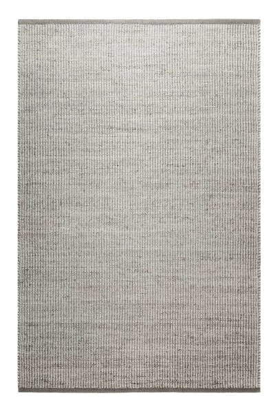 Tapis tissé main en laine et jute gris et beige 160x230