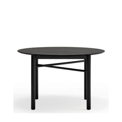 Table à manger 4 personnes ronde en bois - Noir