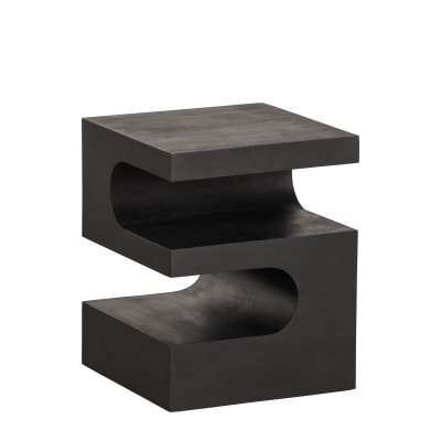 Table d'appoint en bois de manguier noir