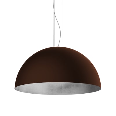 Venice - lampe à suspension en métal argenté corten e27