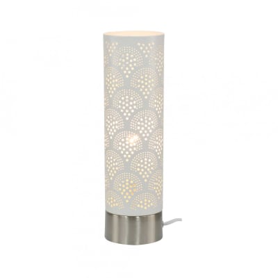 Lampe tactile grand modèle en métal perforé