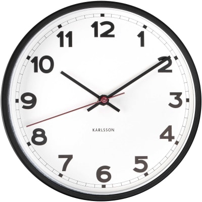 Horloge murale fer blanc ø20cm