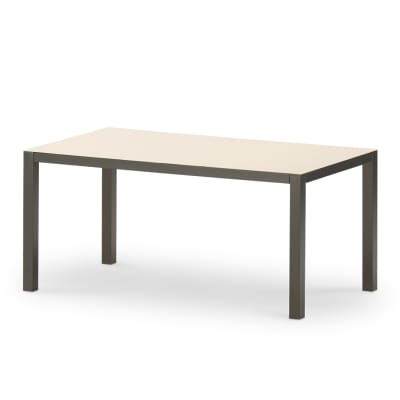 Table de salle à manger 160×90 cm marron
