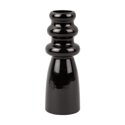 Vase en verre noir H20,5cm