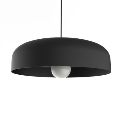 Tuzzi - lampe à suspension en métal rouge e27