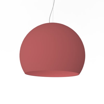 Joe - lampe à suspension en métal rouge e27