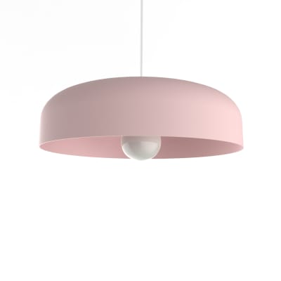 Tuzzi - lampe à suspension en métal rose e27