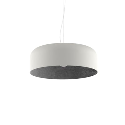 Tuzzi - lampe à suspension en métal argenté bianco e27