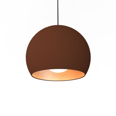 Joe - lampe à suspension en métal cuivre corten e27