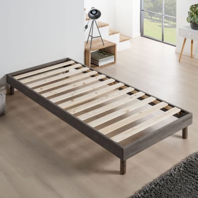 Sommier en kit a latte chêne gris 90x190