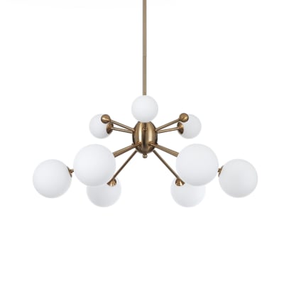 Lustre acier finition bronze ø68 h87
