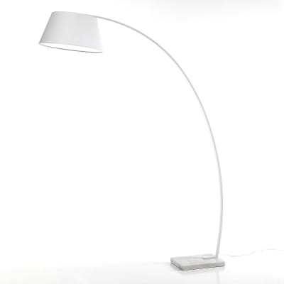 Lampadaire en métal blanc h205 x l160 x p50