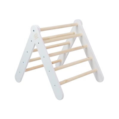 Echelle pour enfants 60x61 cm pliable à la chambre, en bois, blanc
