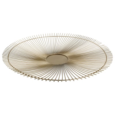 Panier en fil or en métaux 53xh5cm