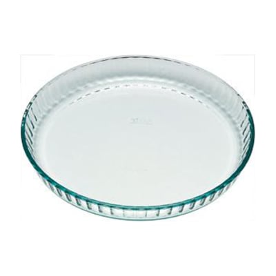 Moule à tarte 24 cm transparent / cristal en verre