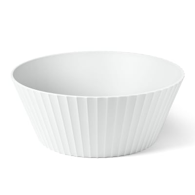 Saladier en polypropylène blanc mat diam. 30cm