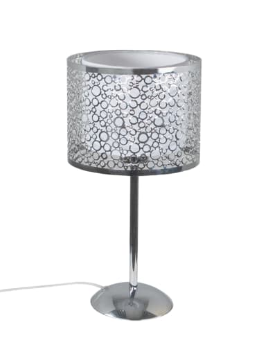 Lampe de table en métal avec cercles ronds