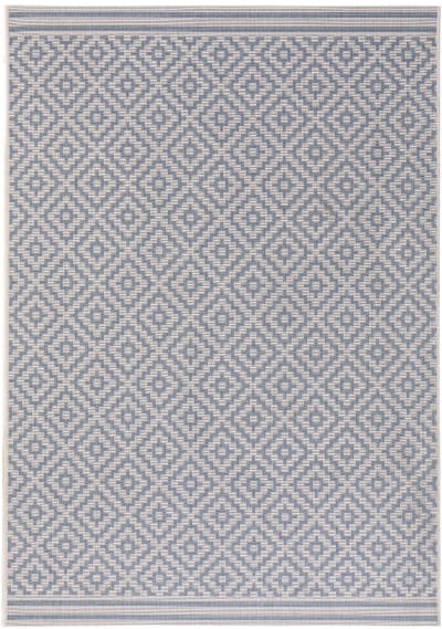 Tapis d'extérieur & intérieur bleu 120x170
