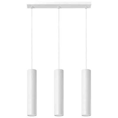 Suspension Acier Blanc GU10 3 Lagos Line
