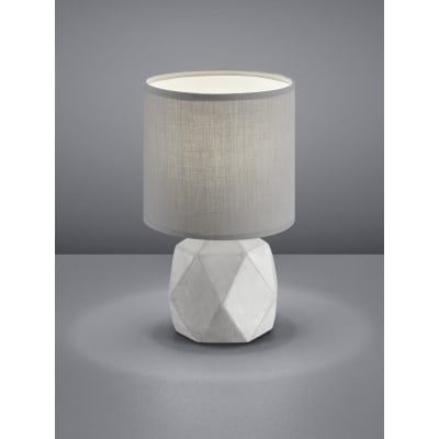 Lampe design en béton gris