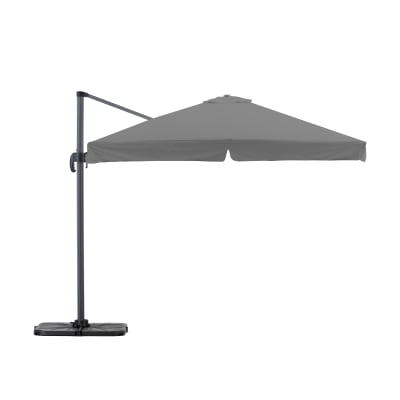 Toile de rechange pour parasol suspendu 300x300cm Gris clair - Sunny