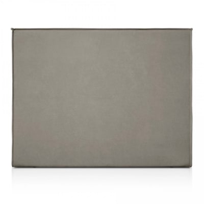 Tête de lit aux lignes droites anthracite, lit 135 cm, 145x120 cm