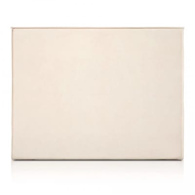 Tête de lit aux lignes droites beige, lit 105 cm, 115x120 cm