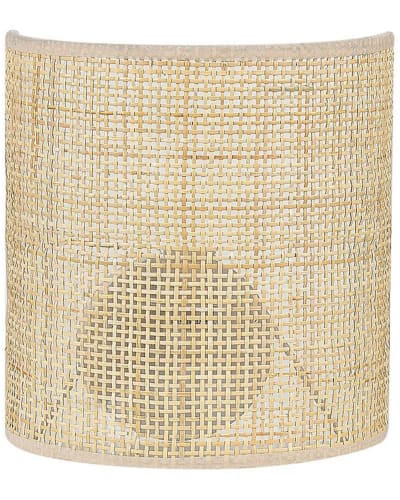 Lampe murale rotin naturel