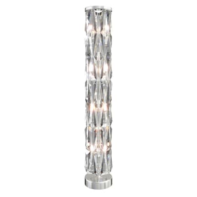 Lampadaire moderne décoratif chrome avec des détails brillants