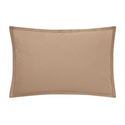 Taie d'oreiller en coton sable 50x70 Made in France