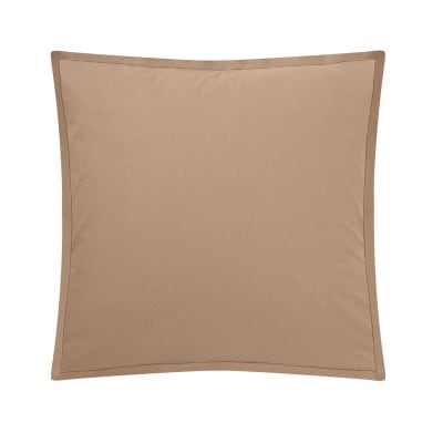Taie d'oreiller en coton sable 65x65 Made in France