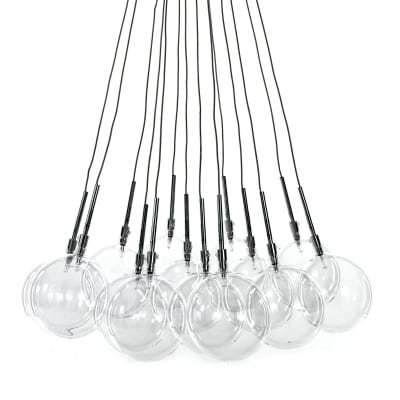 Lustre sphères verre transparent ø60 h80