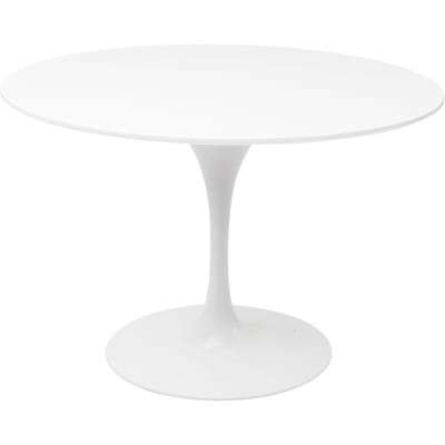 Table à manger 6 personnes ronde blanche d120