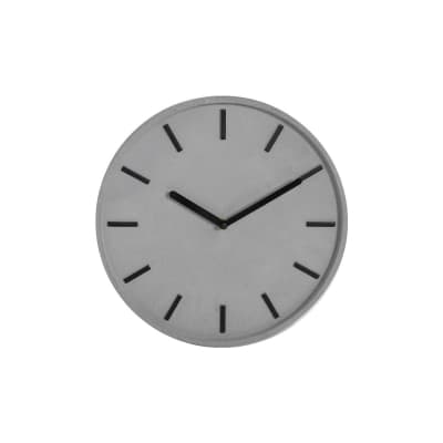 Horloge murale ciment  tu gris