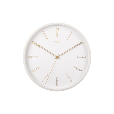 Horloge murale fer blanc ø35cm