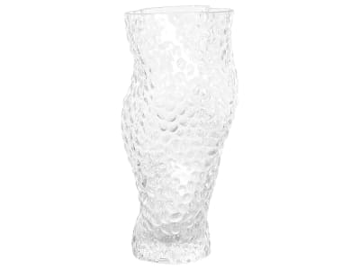 Vase à fleurs 23 cm verre transparent
