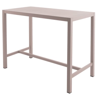 Table de bar 4 personnes  140x70CM en aluminium muscade