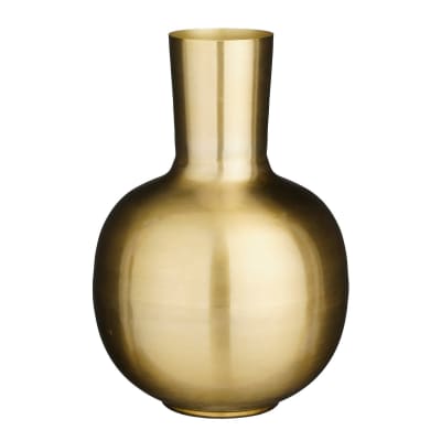 Vase doré fer h42xl28xl28cm