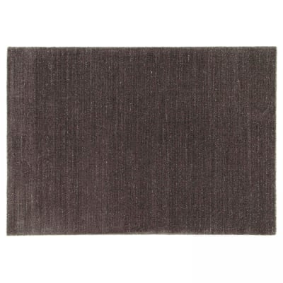 Tapis rectangulaire en polypropylène gris anthracite 120 x 170 cm