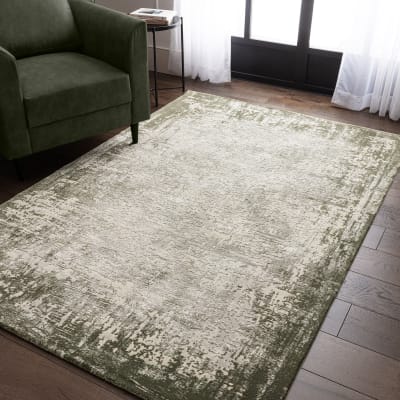 Tapis de salon moderne vert 160x230 cm