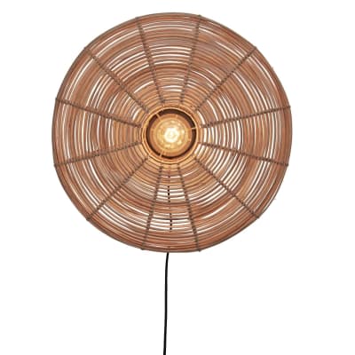 Applique rotin naturel, h. 55cm