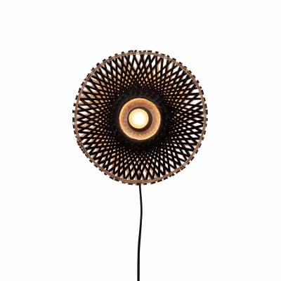 Applique bambou noir, h. 30cm