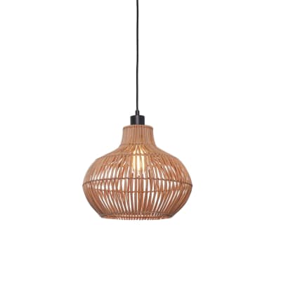 Suspension rotin brun ø32cm