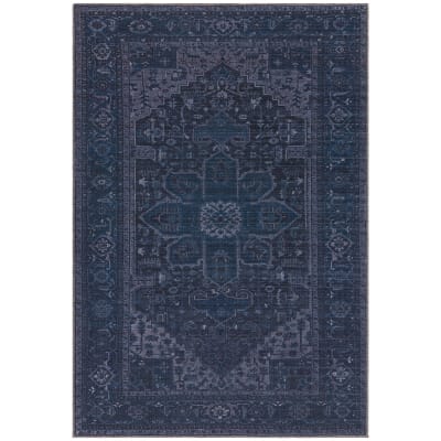 Tapis de salon moderne bleu 120x170 cm