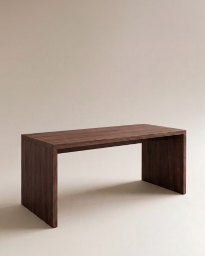 Table de salle à manger en bois de sapin marron 160x75cm
