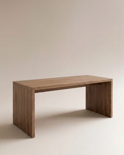 Table de salle à manger en bois de sapin vieilli 160x75cm
