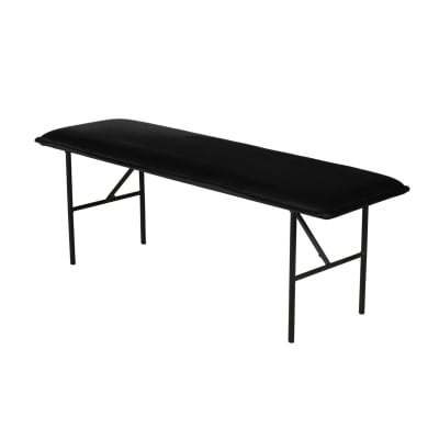 Banc velours noir