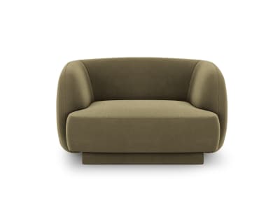 Fauteuils en tissu velours vert